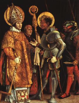 Matthias Grunewald : The Disputation of St.Erasmus and St.Maurice